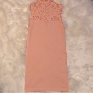 Free people intimates bodycon dress with high neck